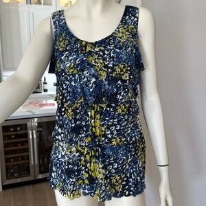 Style & Co. ladies Tank Multicolored light weight nylon top Sz L